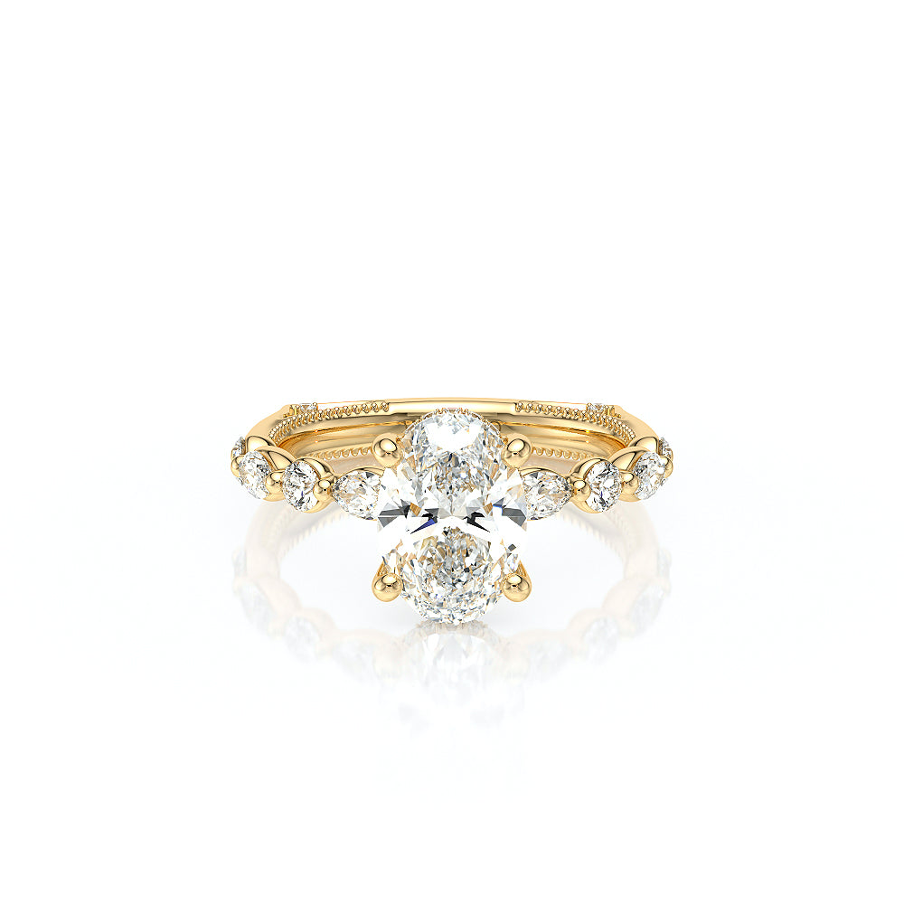 Vanguard-2202OV-18K Yellow Gold Oval