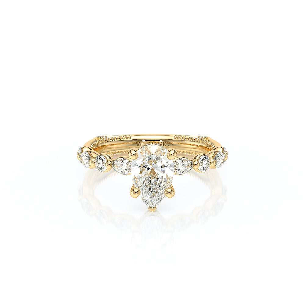 Vanguard-2202PS-14K Yellow Gold Pear