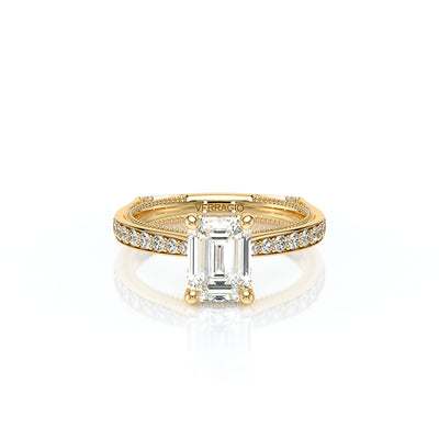 Vanguard-2203EM-14K Yellow Gold Emerald