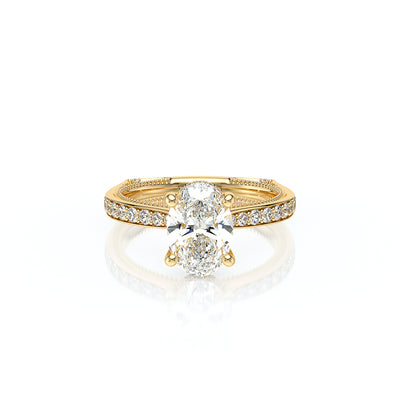Vanguard-2203OV-18K Yellow Gold Oval