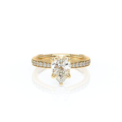 Vanguard-2203PS-18K Yellow Gold Pear