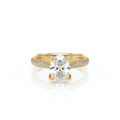 Vanguard-2204OV-14K Yellow Gold Oval