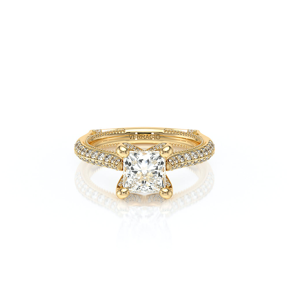 Vanguard-2204P-18K Yellow Gold Princess