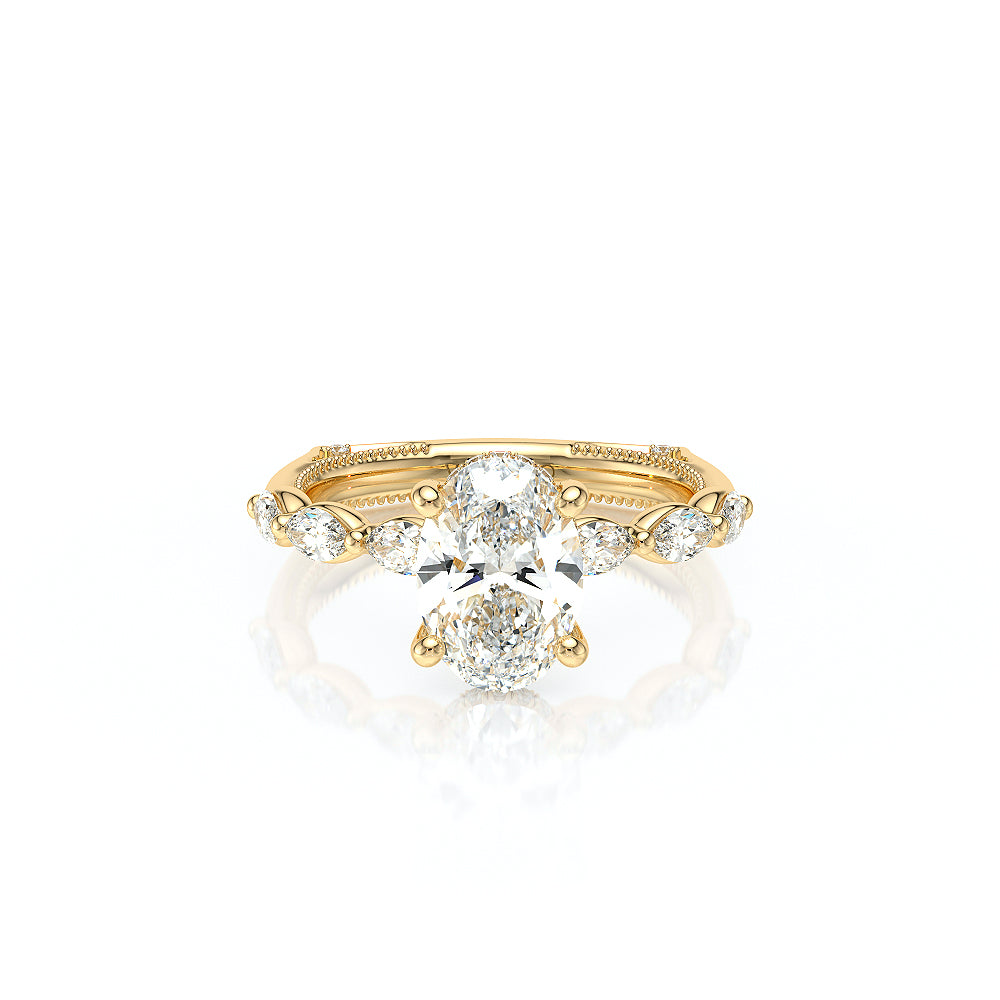 Vanguard-2205ov-18k Yellow Gold Oval
