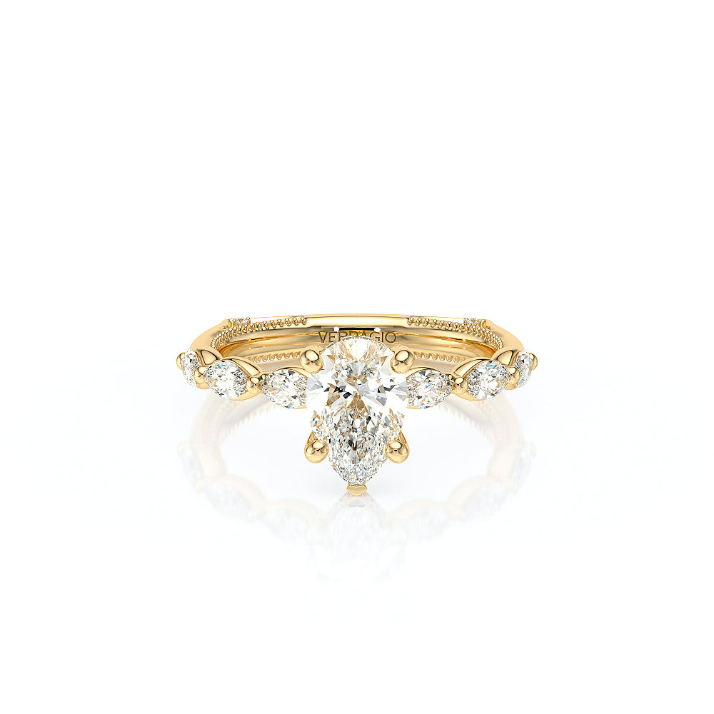 Vanguard-2205ps-14k Yellow Gold Pear