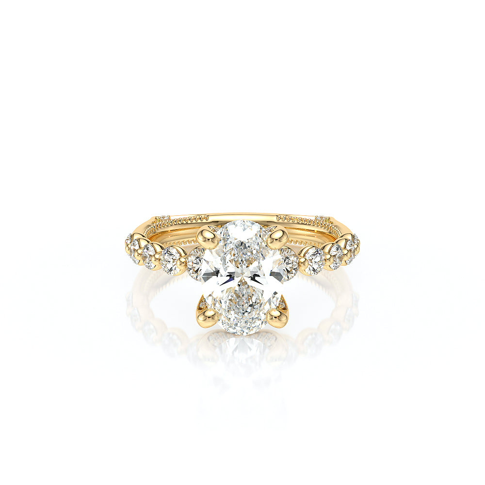 Vanguard-2206OV-14K Yellow Gold Oval
