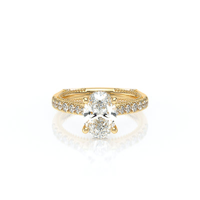 Vanguard-2208OV-14K Yellow Gold Oval