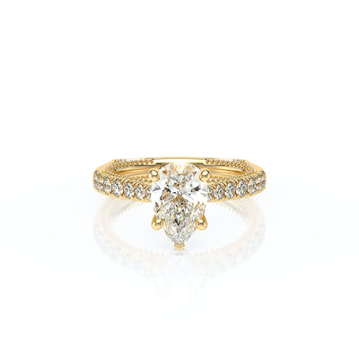 Vanguard-2208PS-18K Yellow Gold Pear