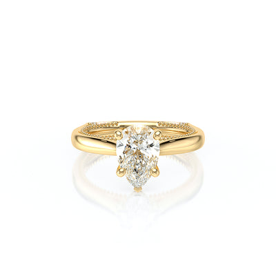 Vanguard-2208ps-S-18k Yellow Gold Pear