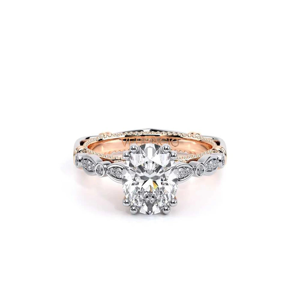 Parisian-100ov-14k Two Tone Oval