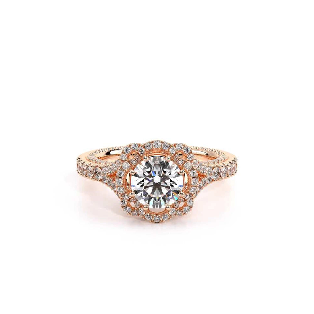 Couture-0444-14k Rose Gold Round