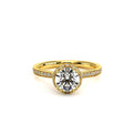 Renaissance-Sld302-Xr-18k Yellow Gold Round