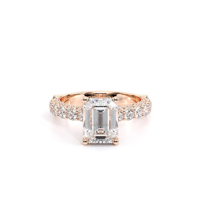 Couture-0489EM25-18K Rose Gold Emerald