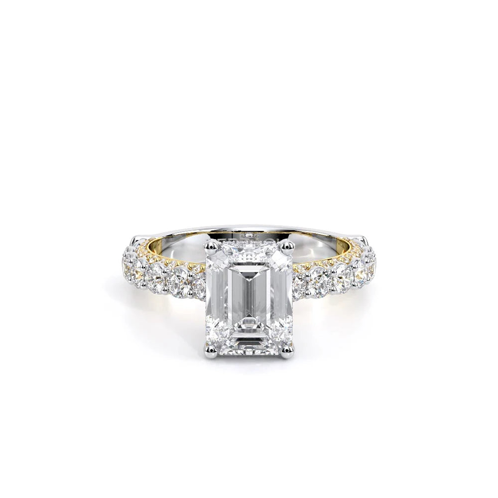 Couture-0489EM25-18K Two Tone Emerald