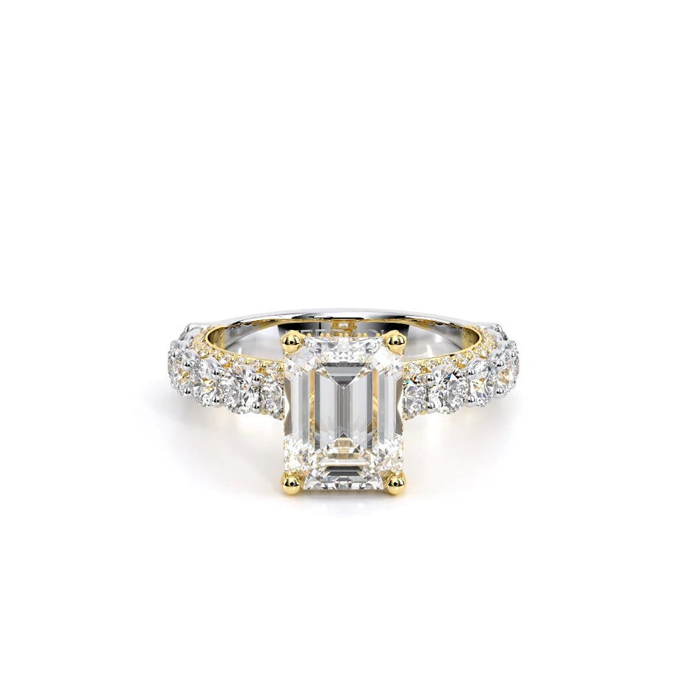 Couture-0489EM30-14K Two Tone Emerald