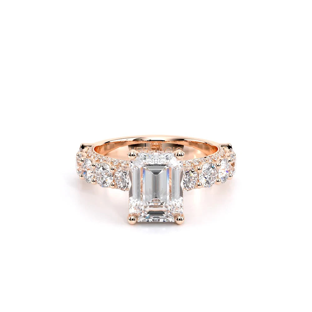 Couture-0489EM34-18K Rose Gold Emerald