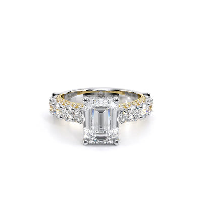 Couture-0489EM34-14K Two Tone Emerald