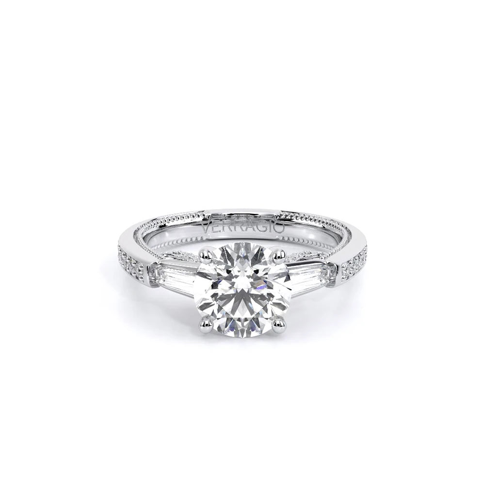 Insignia-7110R-14K White Gold Round