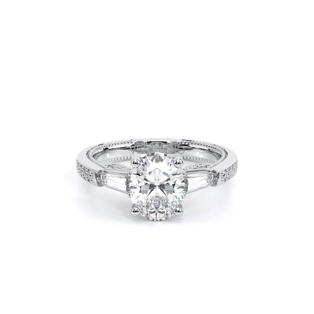 Insignia-7110OV-14K White Gold Oval