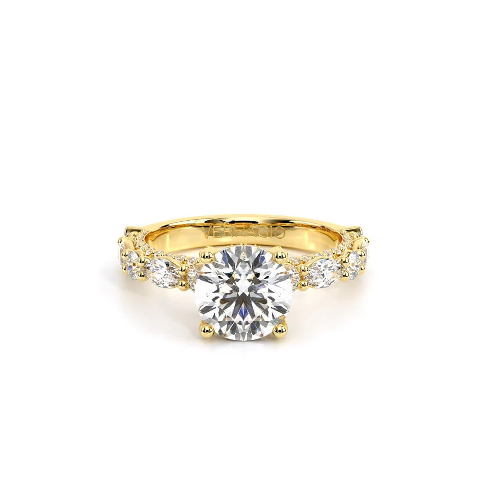 Couture-0490R25-18K Yellow Gold Round