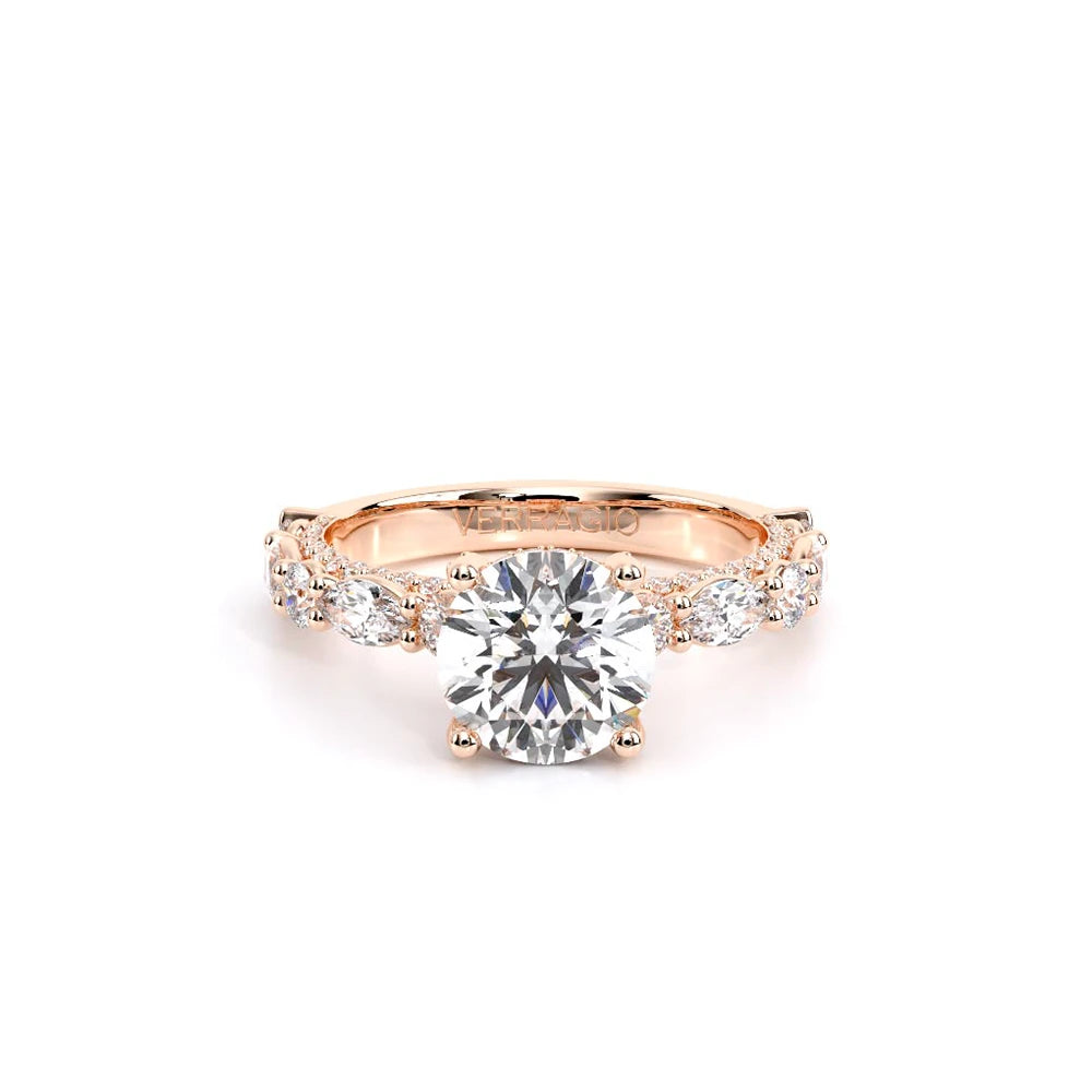 Couture-0490R25-18K Rose Gold Round
