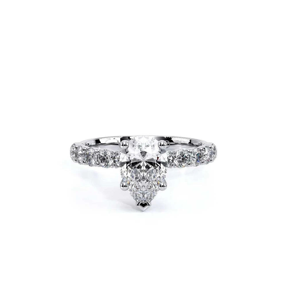 Renaissance-950PEAR27-18K White Gold Pear