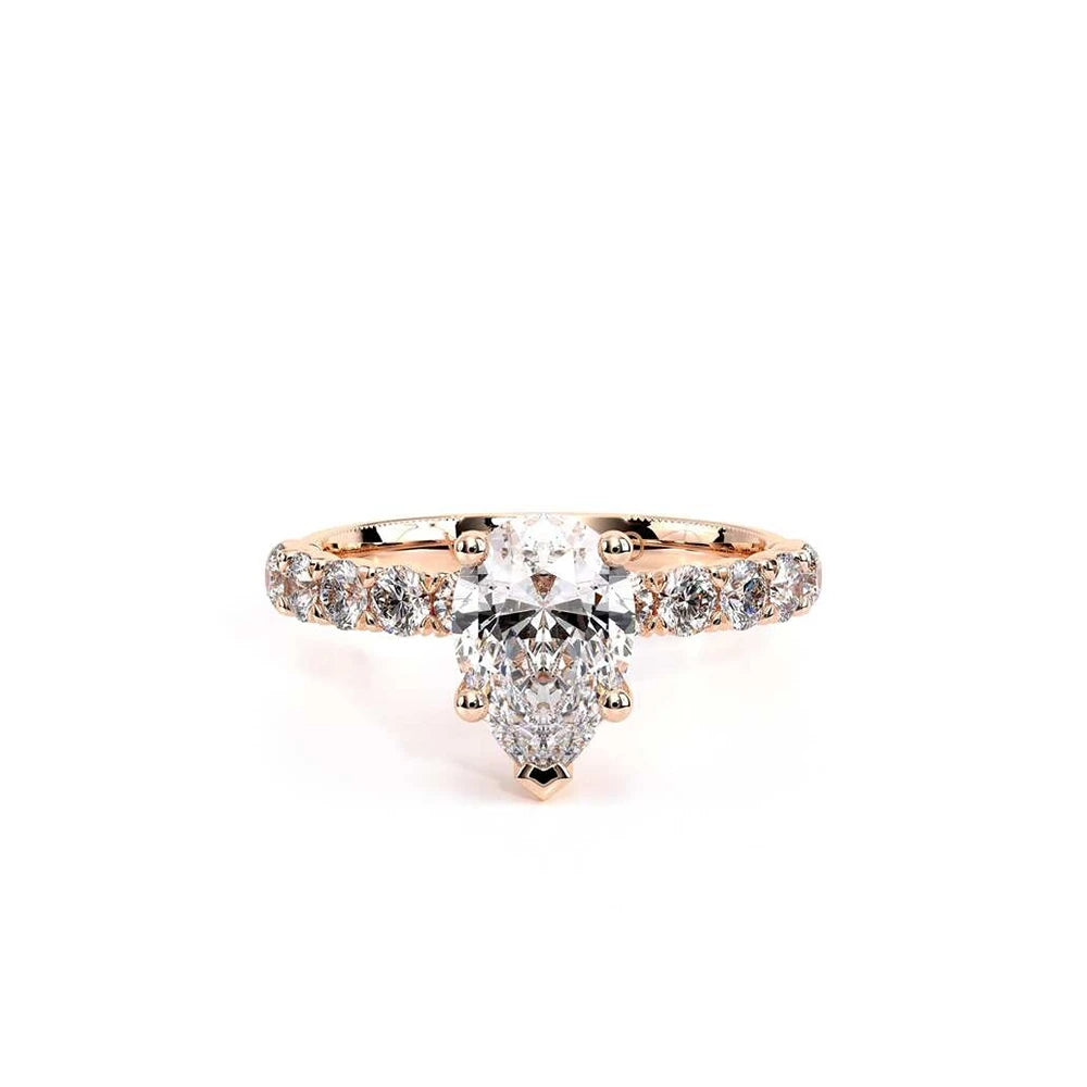 Renaissance-950PEAR27-14K Rose Gold Pear