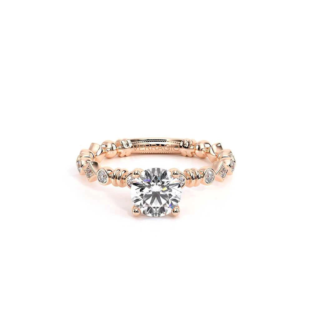 Renaissance-973-R-18k Rose Gold Round