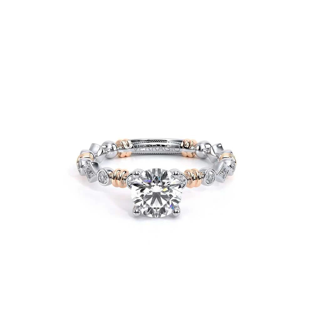 Renaissance-973-R-18k Two Tone Round
