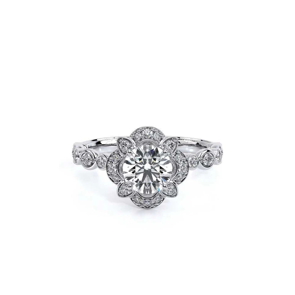 Renaissance-977r-14k White Round