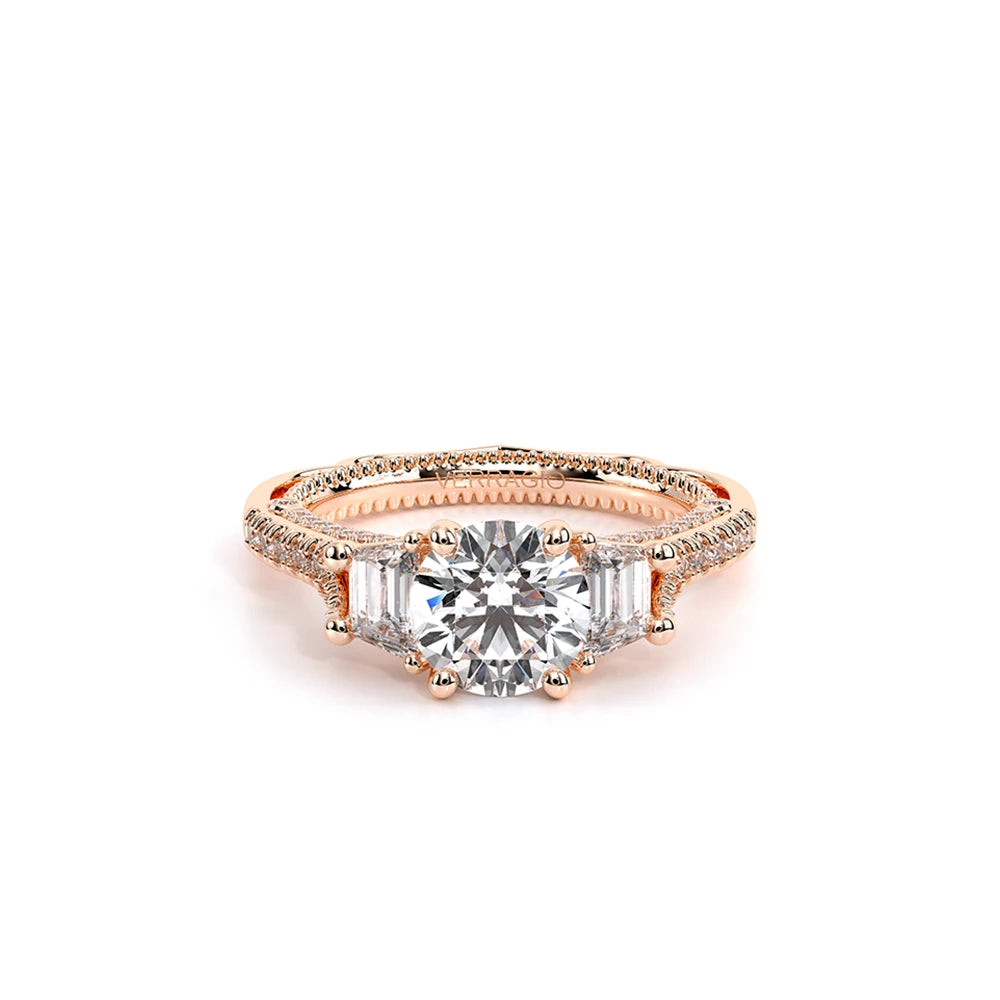Venetian-5086r-14k Rose Gold Round