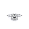 Renaissance-990CU20-18K White Gold Cushion