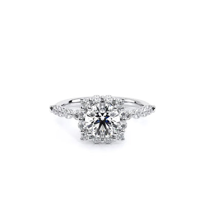 Renaissance-990CU20-18K White Gold Cushion