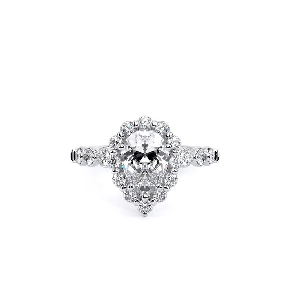 Renaissance-990PS25-18K White Gold Pear