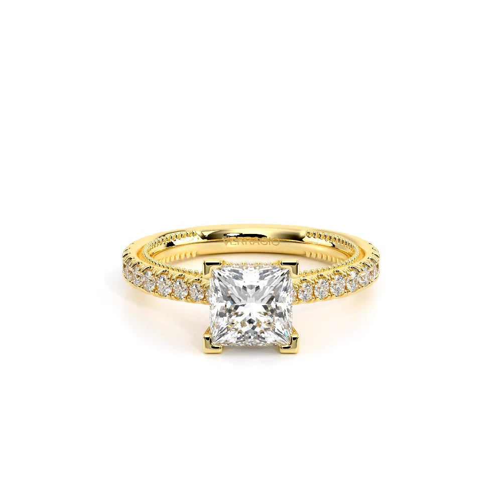 Renaissance-992P17-18K Yellow Gold Princess