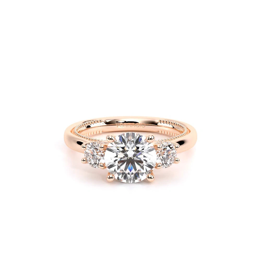 Renaissance-993R-S-14K Rose Gold Round