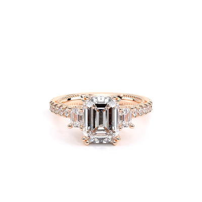 Renaissance-993EM17-14K Rose Gold Emerald
