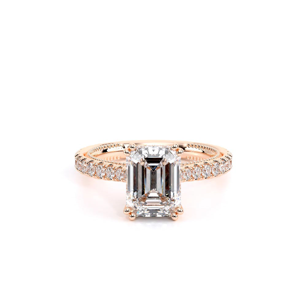 Renaissance-992EM17-18K Rose Gold Emerald