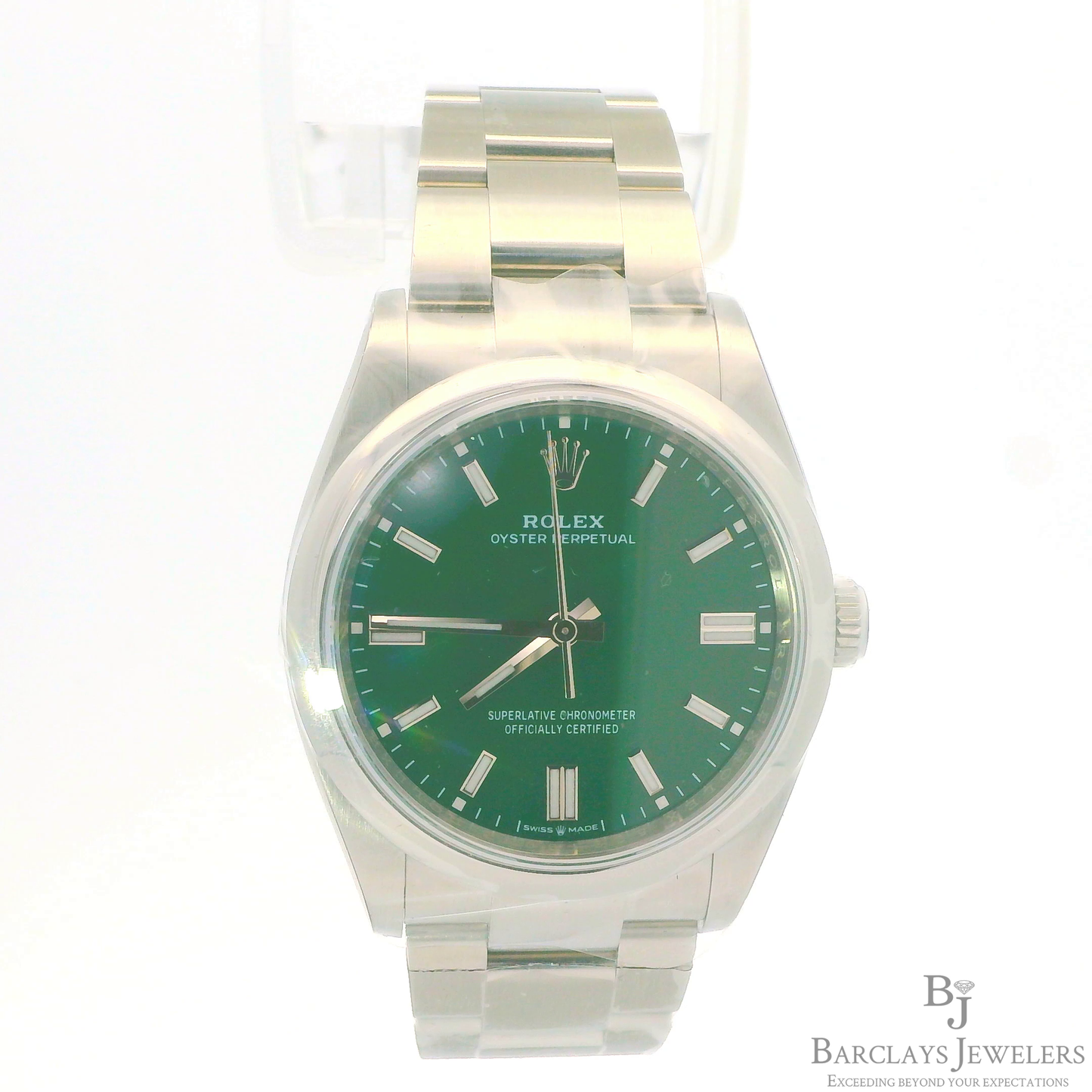 Rolex Oyster Perpetual 36mm Stainless Steel with Green Dial