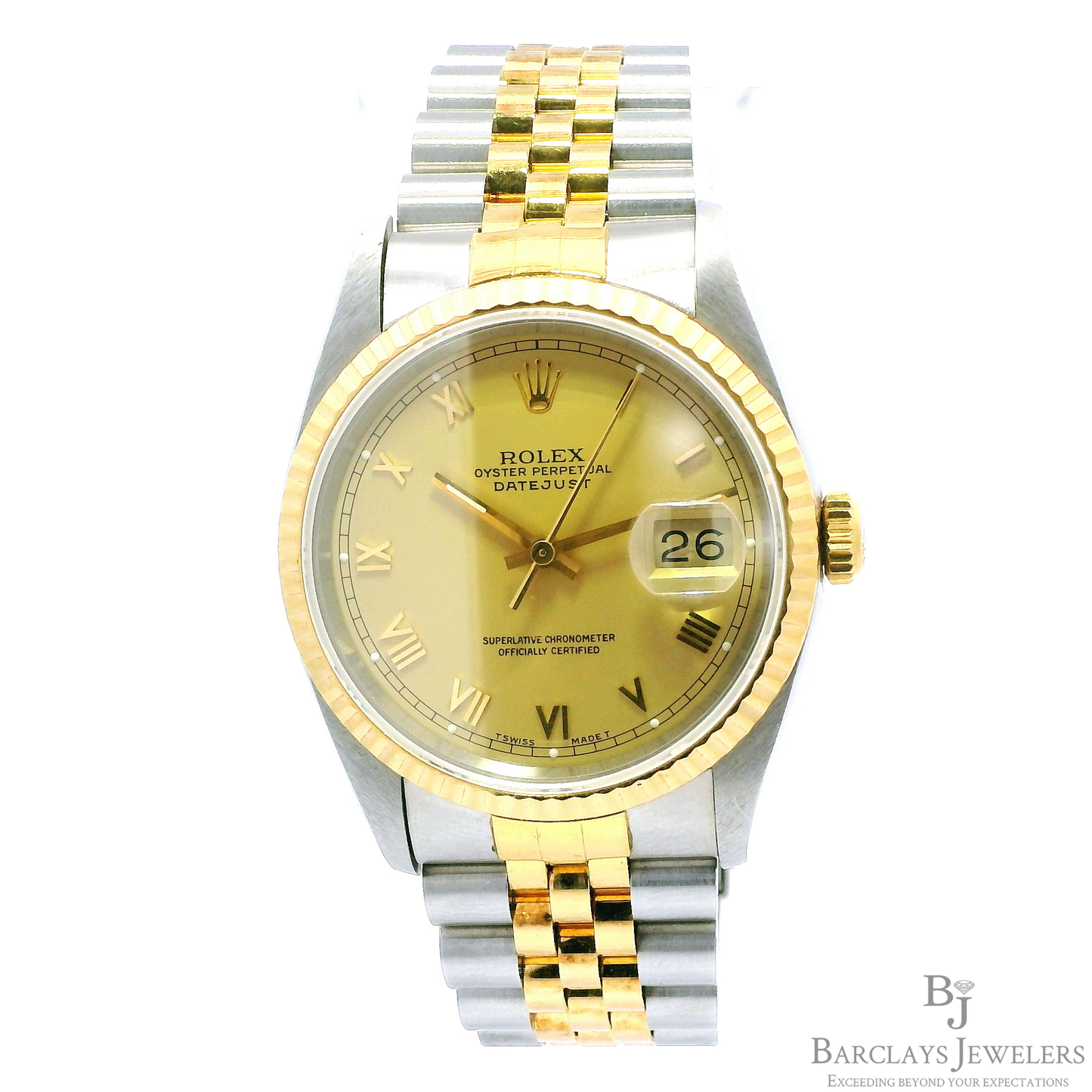 Rolex 36mm Datejust 2-tone 16233