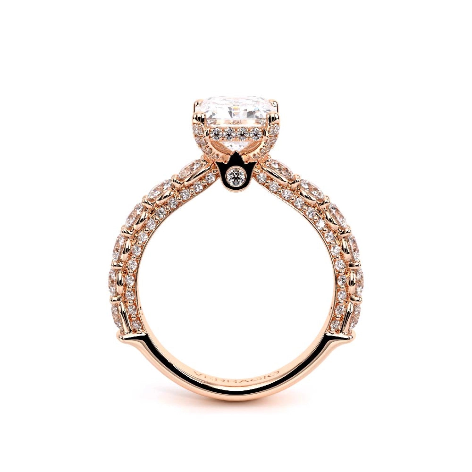 Couture-0489EM30-18K Rose Gold Emerald