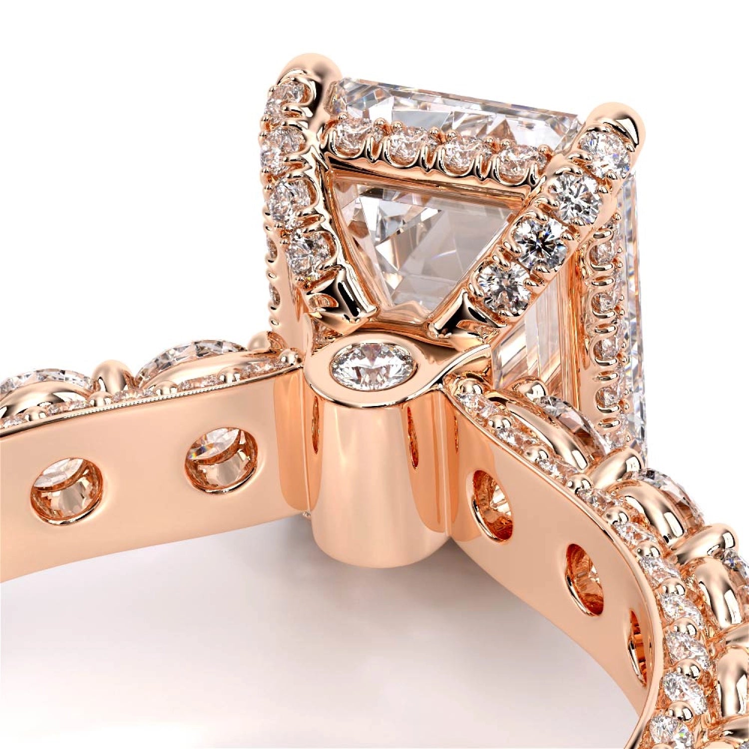 Couture-0489EM30-18K Rose Gold Emerald