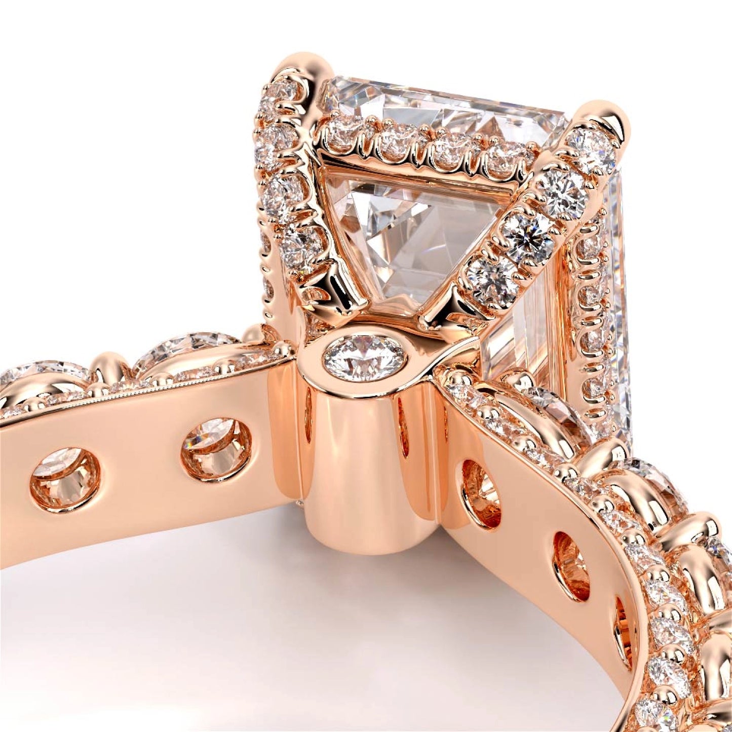 Couture-0489EM30-14K Rose Gold Emerald