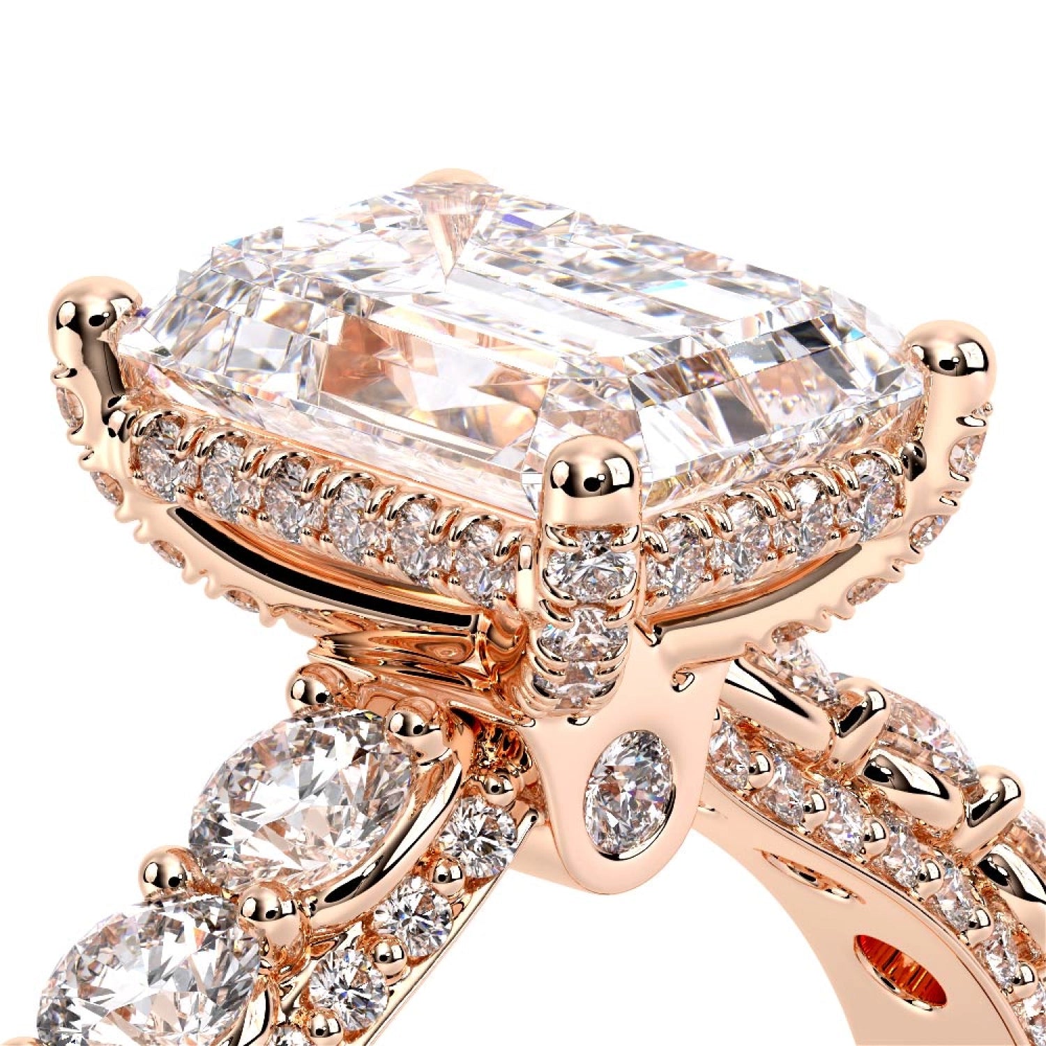 Couture-0489EM30-18K Rose Gold Emerald
