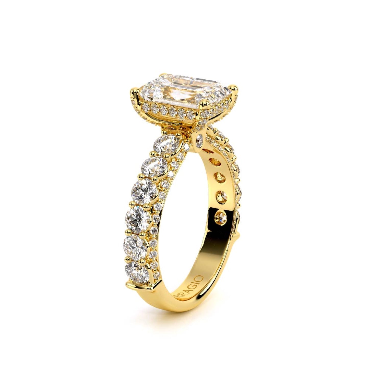 Couture-0489EM30-14K Yellow Gold Emerald