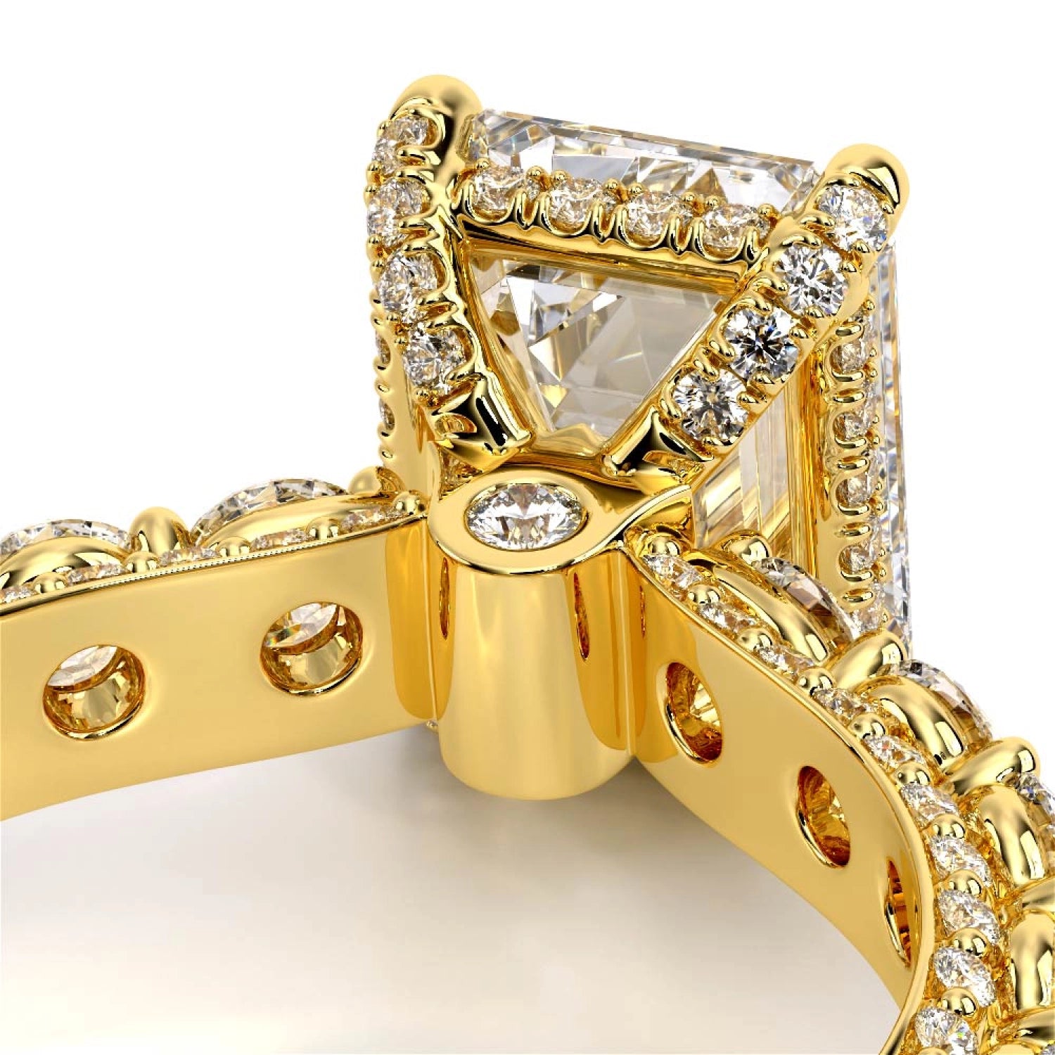Couture-0489EM30-18K Yellow Gold Emerald
