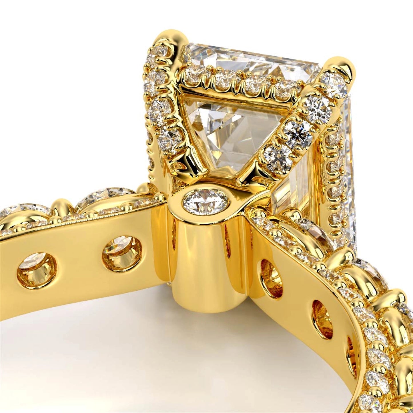 Couture-0489EM30-14K Yellow Gold Emerald