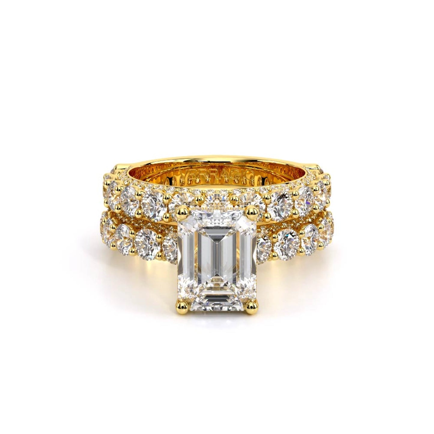Couture-0489EM30-14K Yellow Gold Emerald