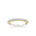 Ilena Contemporary Diamond and Rope Wedding Band