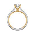 Tayla Contemporary Solitaire Twist Diamond Engagement Ring